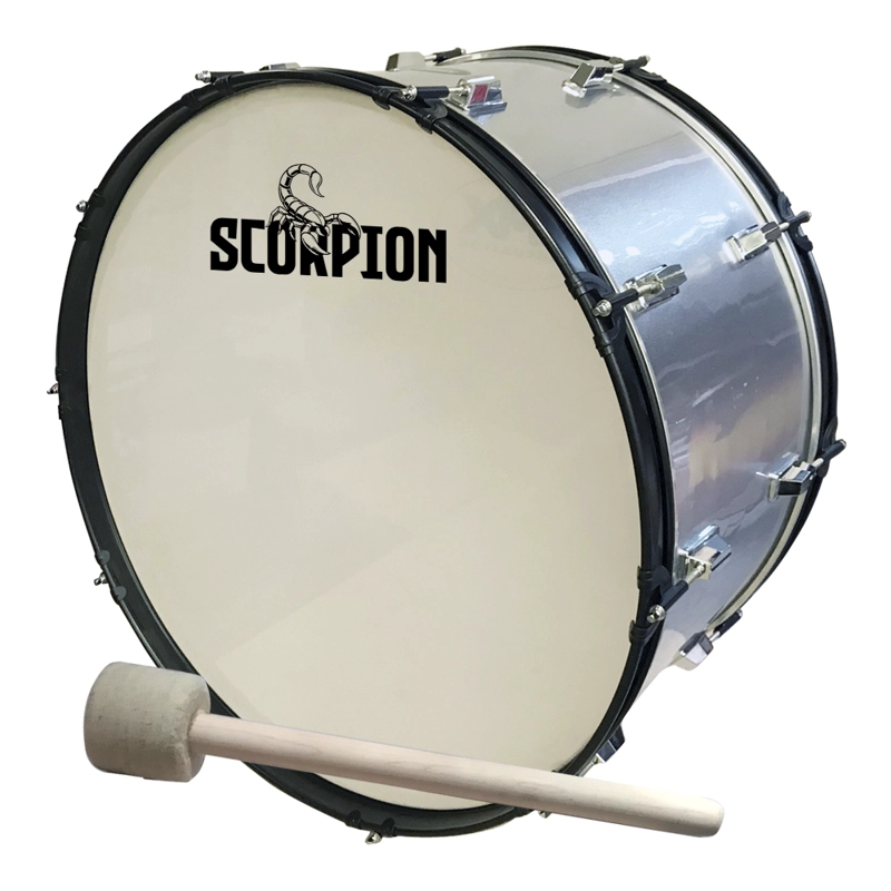 BOMBO DE BANDA 26X12 SILVER MOD.BD-2612 SCORPION - 1