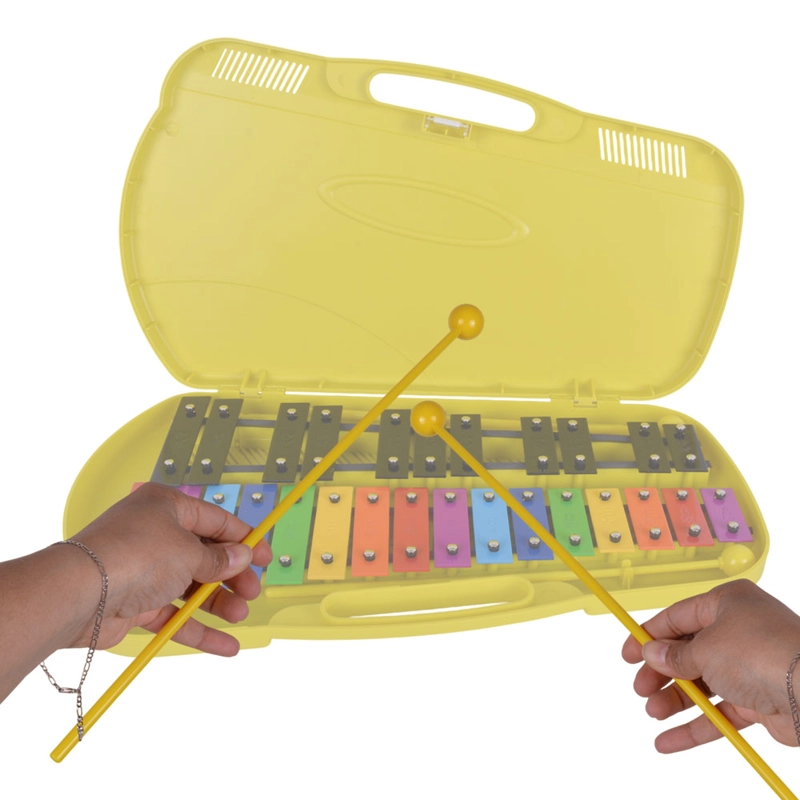 PAR DE MAZOS PARA LIRA-METALOFONO AMARILLO 39CM R-384 CIPRIANI - 2