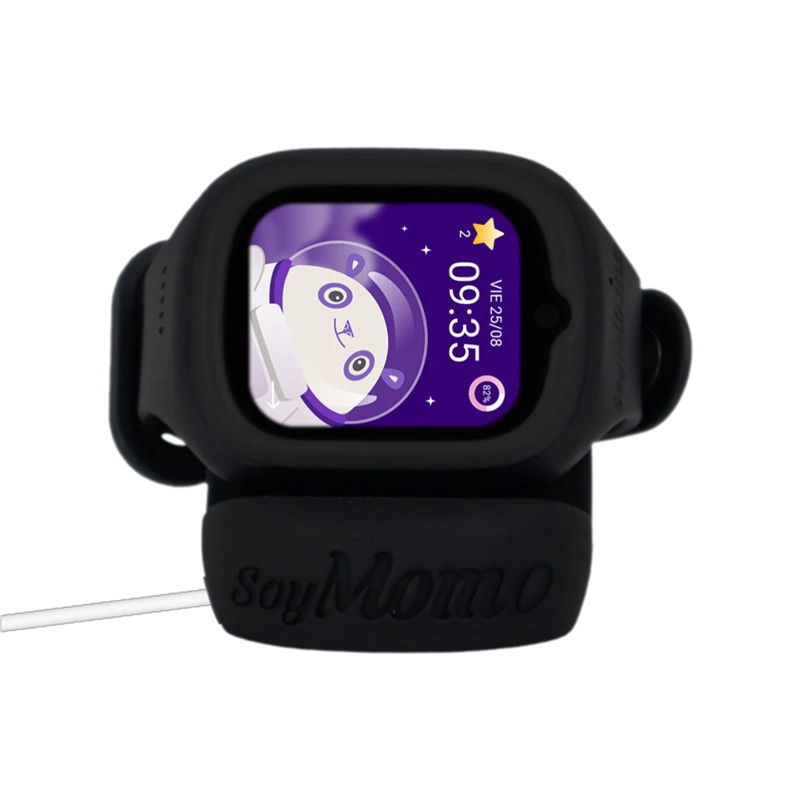 SOYMOMO SMARTWATCH SPACE 4.0 NEGRO SOYMOMO | CELULAR SEGURO PARA NIÑOS CON GPS, 4G Y VIDEOLLAMADAS