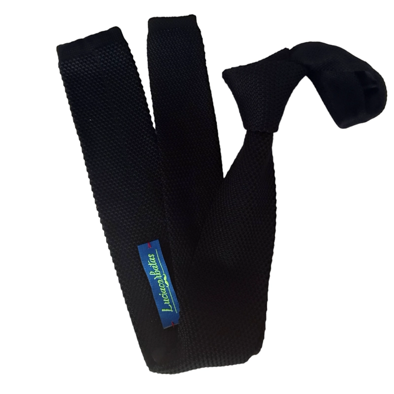 CORBATA NEGRA TEJIDA - 2