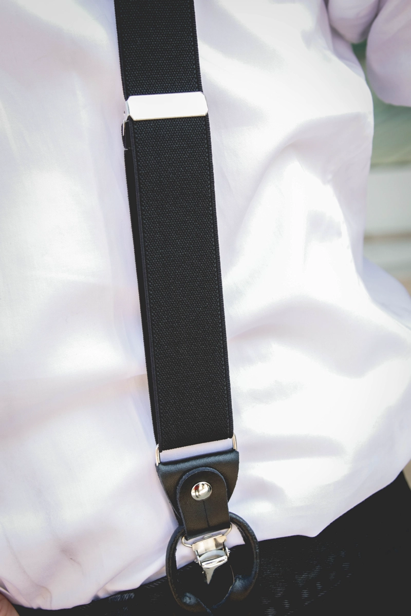 SUSPENSOR HOMBRE DOBLE BROCHE NEGRO - 3
