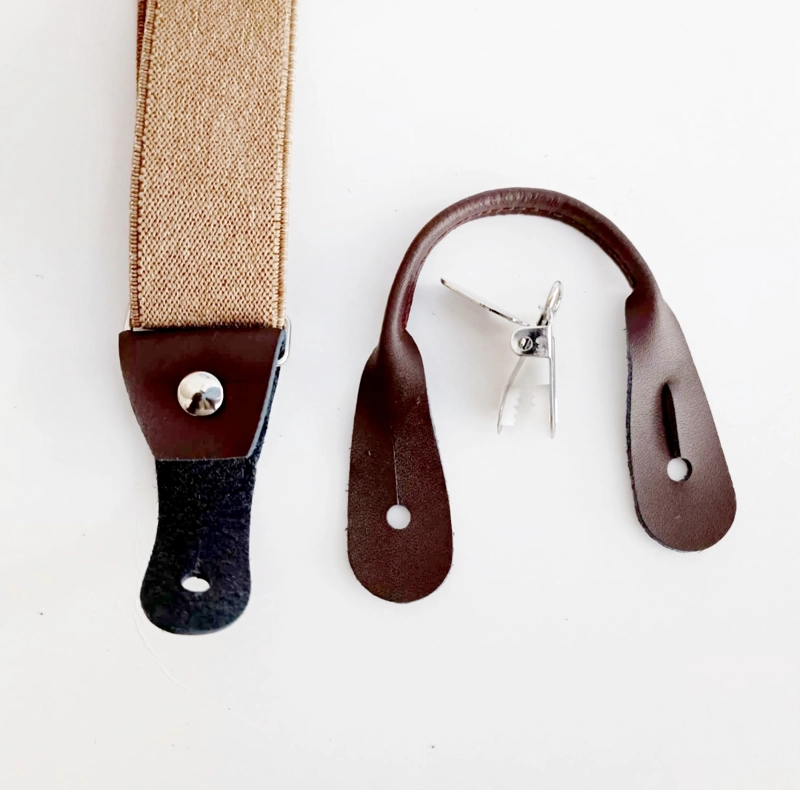 SUSPENSOR HOMBRE DOBLE BROCHE CANELA, LUCIACORBATAS - 2