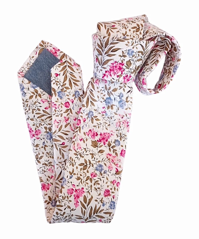 CORBATA ALGODON LUCIACORBATAS MULTICOLOR FLORES ALEXANDRA - 2