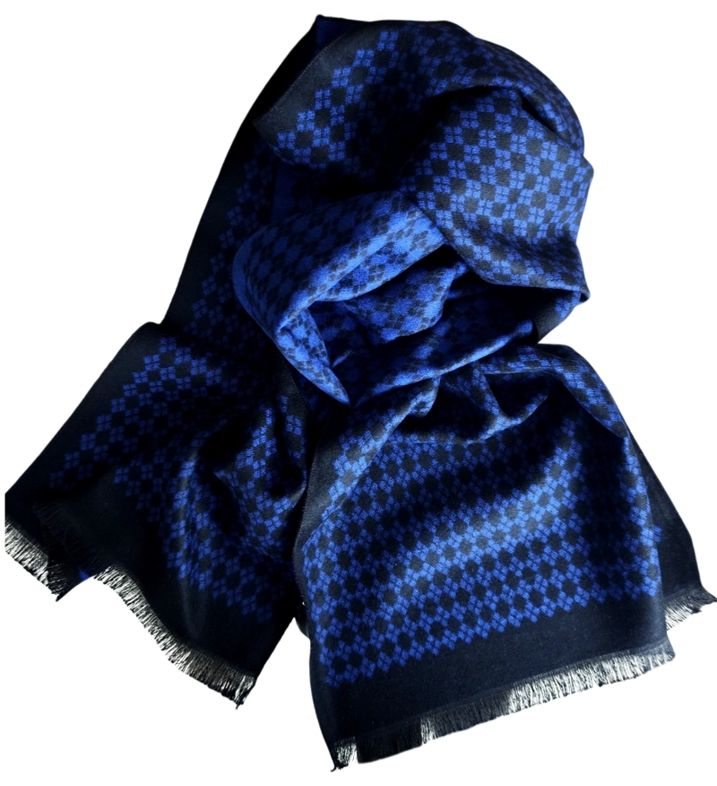 BUFANDA HOMBRE VISCOSA BLUE, LUCIACORBATAS - 1
