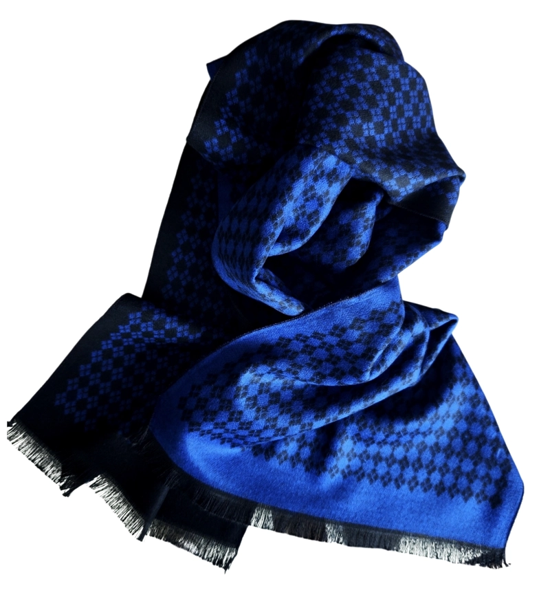 BUFANDA HOMBRE VISCOSA BLUE, LUCIACORBATAS - 2