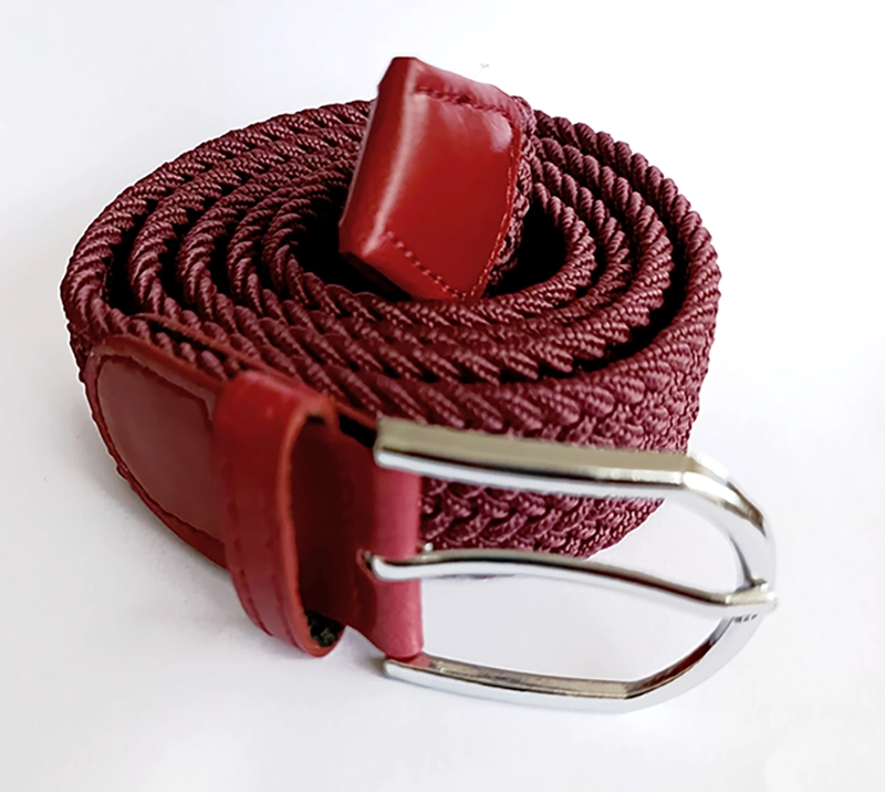 CINTURON ELASTICO HOMBRE TRENZADO BURDEO - 2