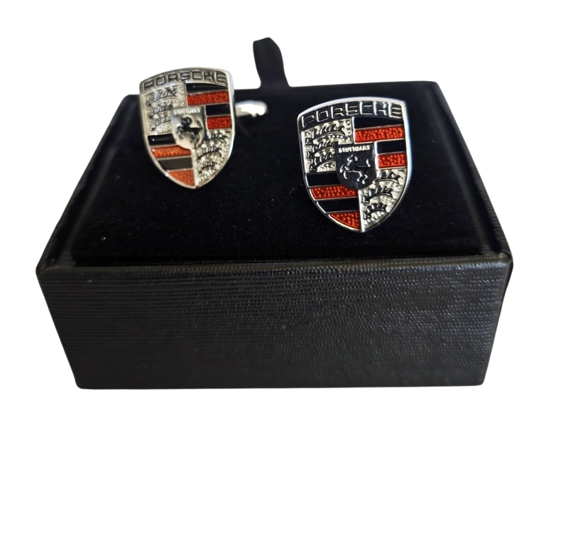 COLLERAS METALICAS ESCUDO PORSCHE - 1