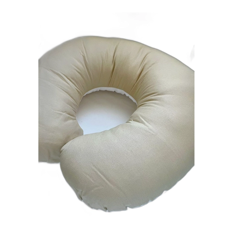 COJIN DE LACTANCIA DE LINO BEIGE GLOGLO MAM TALLA 1 CON FUNDA 100% LINO REMOVIBLE - 2