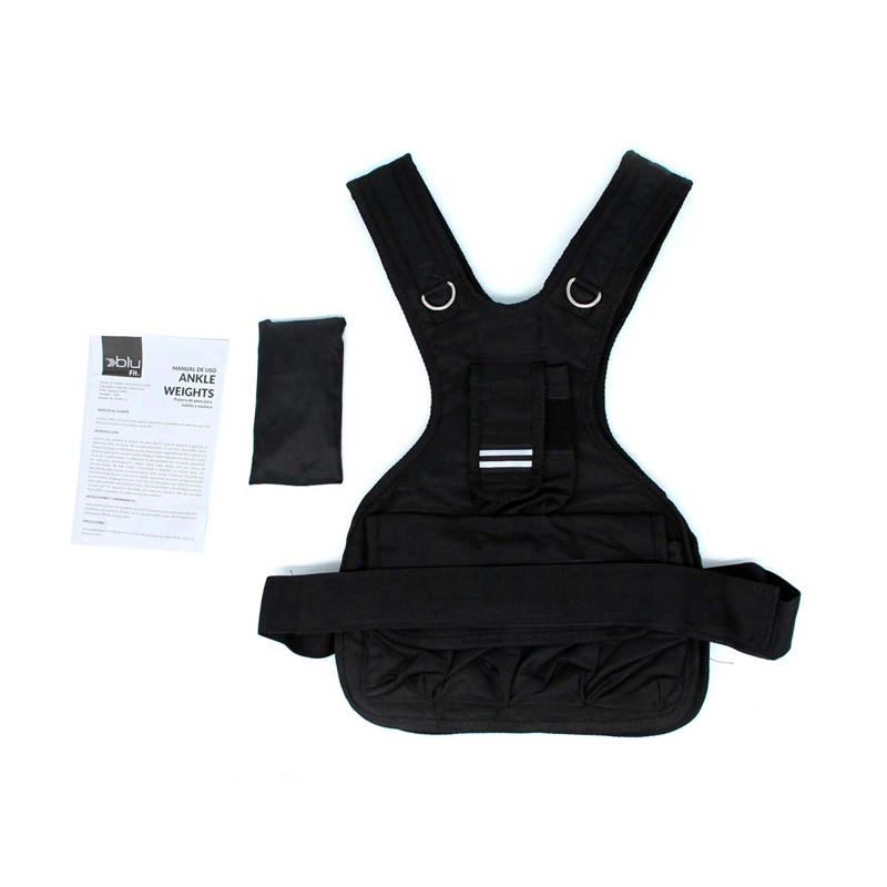 CHALECO DE PESO BLU FIT AJUSTABLE 5KG SIN COLOR UNU - 4
