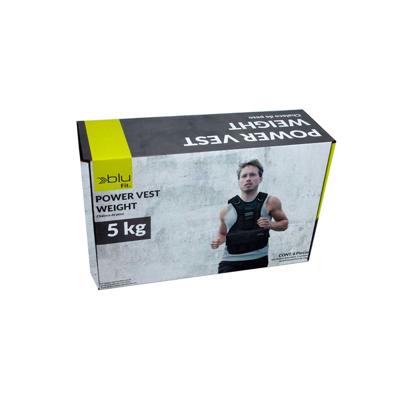 CHALECO DE PESO BLU FIT AJUSTABLE 5KG SIN COLOR UNU - 6