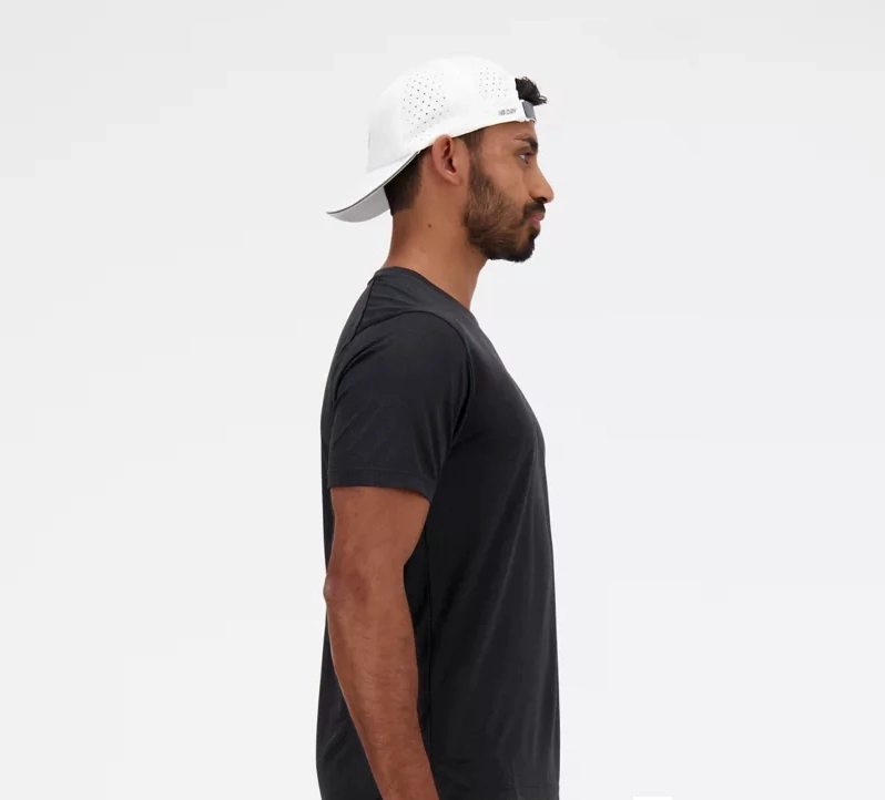 POLERA HOMBRE NEW BALANCE ALGODÓN NEGRO RUNNING MT41253BK - 2