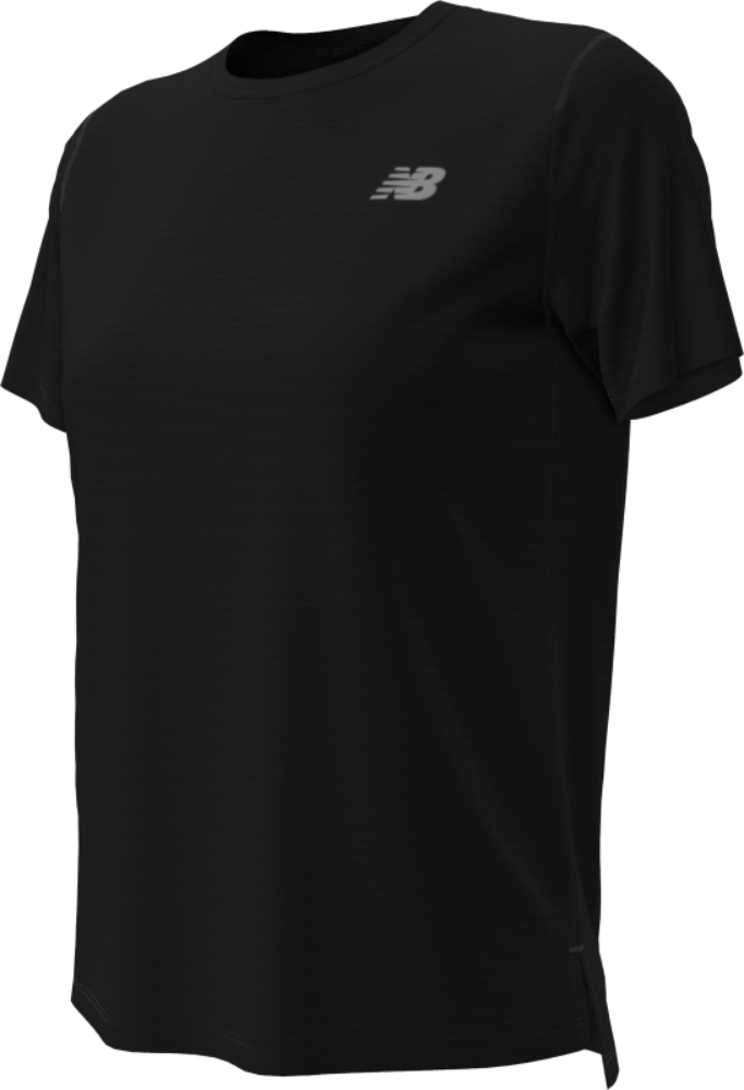 POLERA MUJER NEW BALANCE ALGODÓN RUNNING WT41222BK - 1