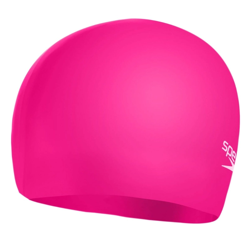 GORRO NATACION JUNIOR SPEEDO PLAIN MOULDED ROSADO - 1