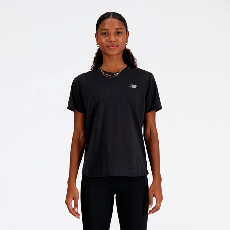 POLERA MUJER RUNNING NEW BALANCE NEGRO - 1