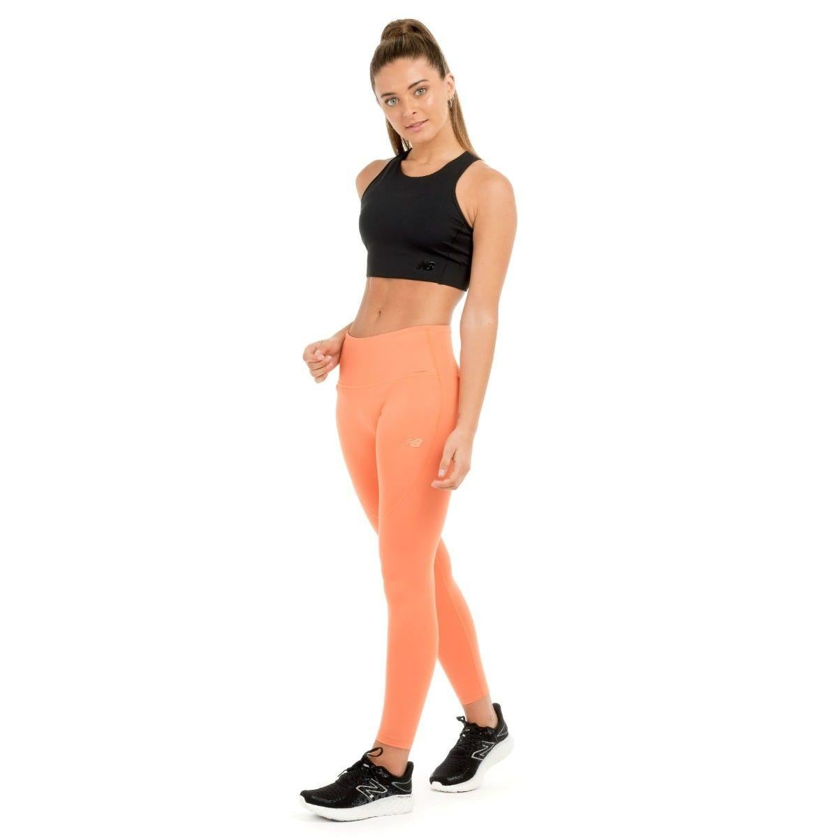 CALZA LARGA RUNNING MUJER NEW BALANCE NARANJA - 3
