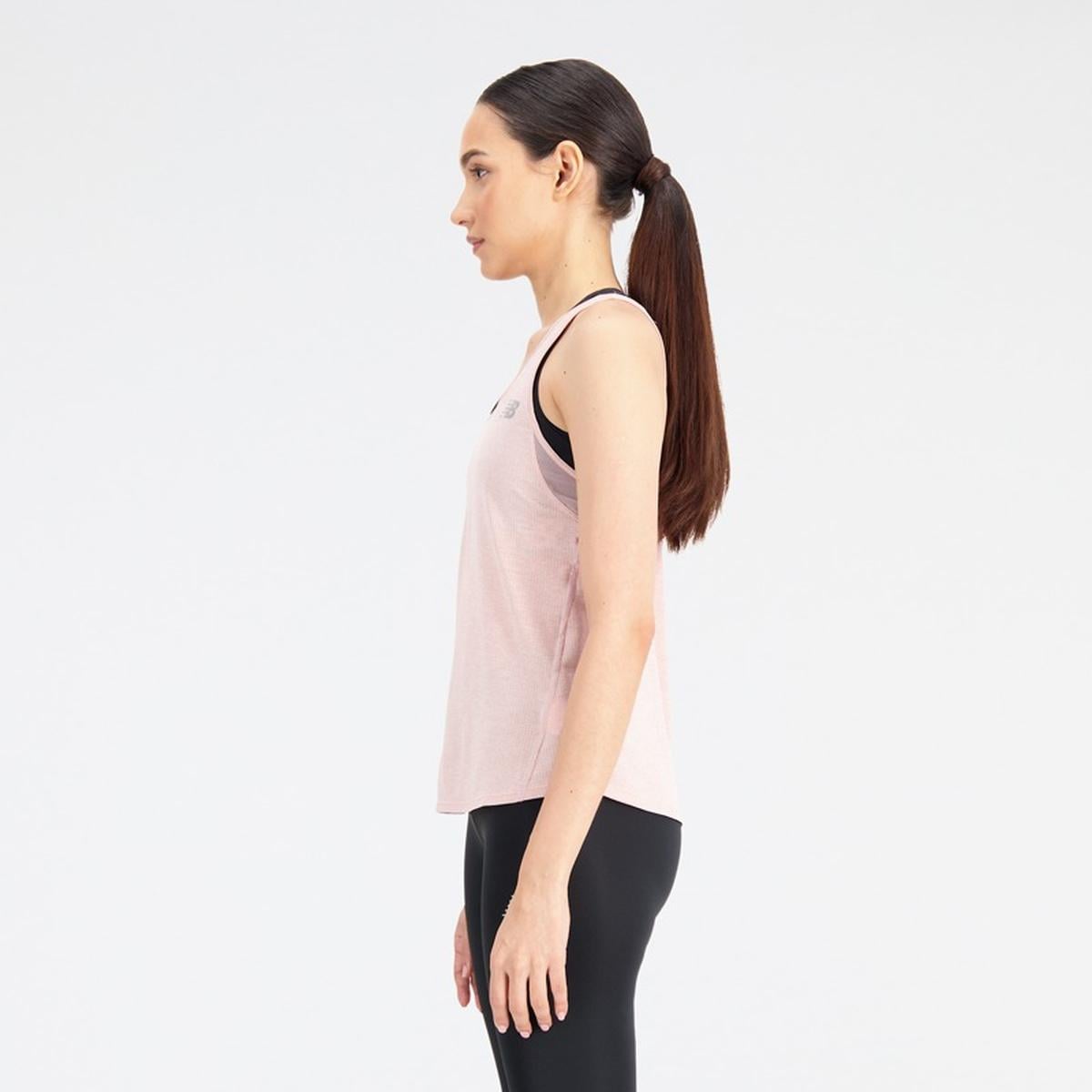 POLERA RUNNING MUJER NEW BALANCE IMPACT RUN ROSADA - 2