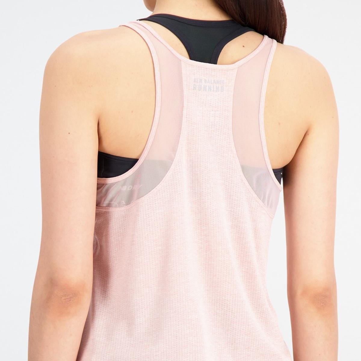 POLERA RUNNING MUJER NEW BALANCE IMPACT RUN ROSADA - 4