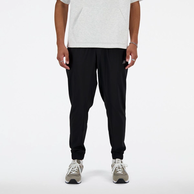 PANTALON RUNNING HOMBRE NEW BALANCE SPORT ESSENTIALS NEGRO - 1