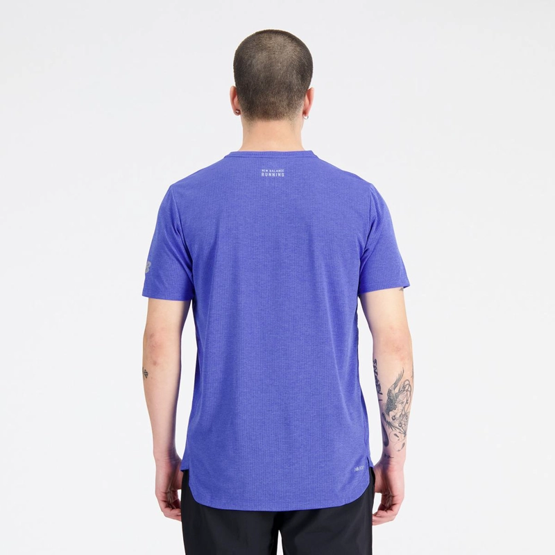 POLERA RUNNING HOMBRE NEW BALANCE IMPACT RUN AZUL - 2