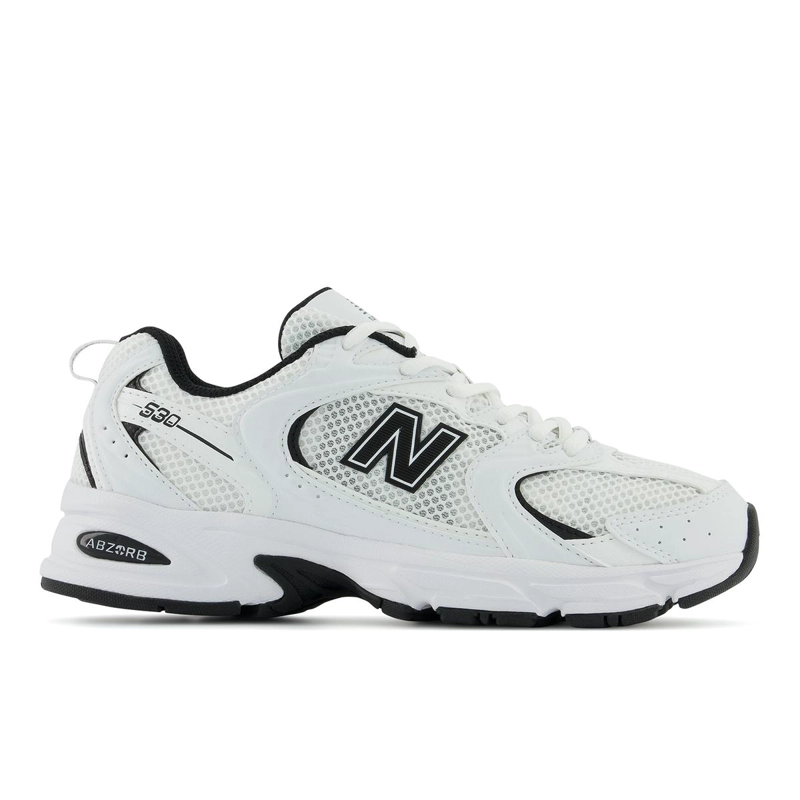 ZAPATILLAS URBANAS UNISEX NEW BALANCE 530 BLANCA/NEGRO - 1