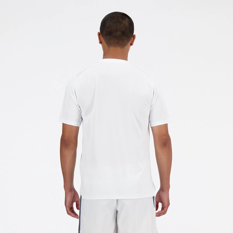 POLERA TENIS HOMBRE NEW BALANCE TOURNAMENT BLANCO - 2