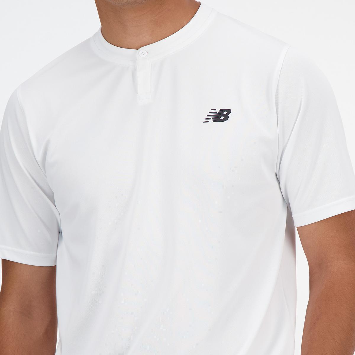 POLERA TENIS HOMBRE NEW BALANCE TOURNAMENT BLANCO - 4