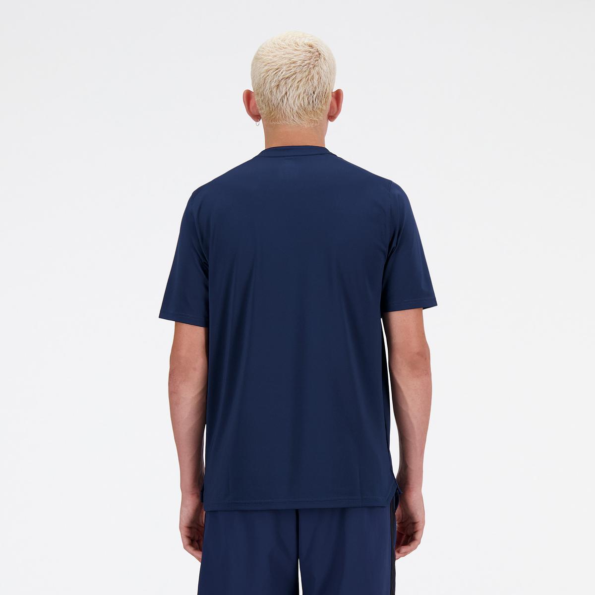 POLERA TENIS HOMBE NEW BALANCE TOURNAMENT AZUL - 2