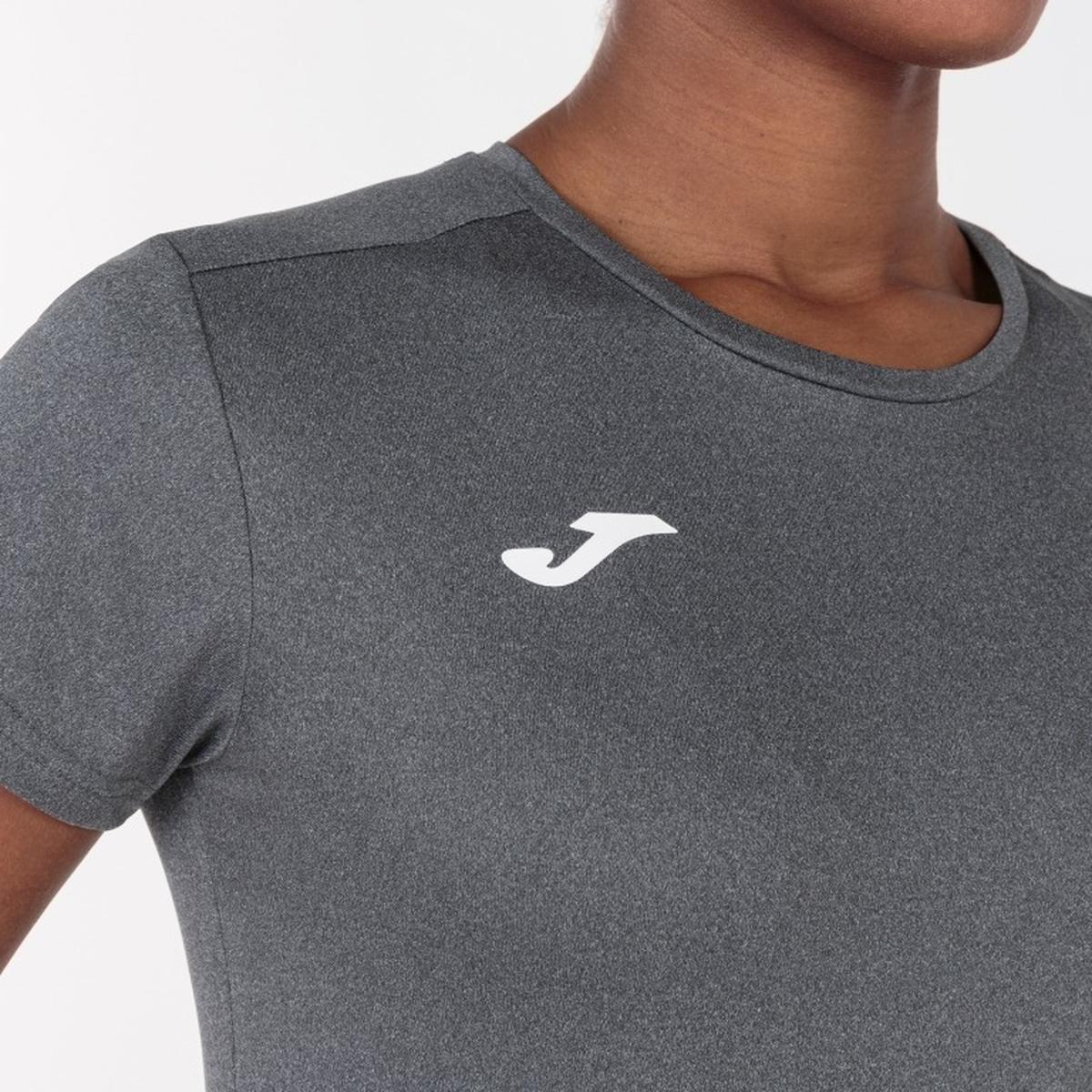 POLERA ENTRENAMIENTO MUJER JOMA COMBI ANTRACITA GRIS - 3