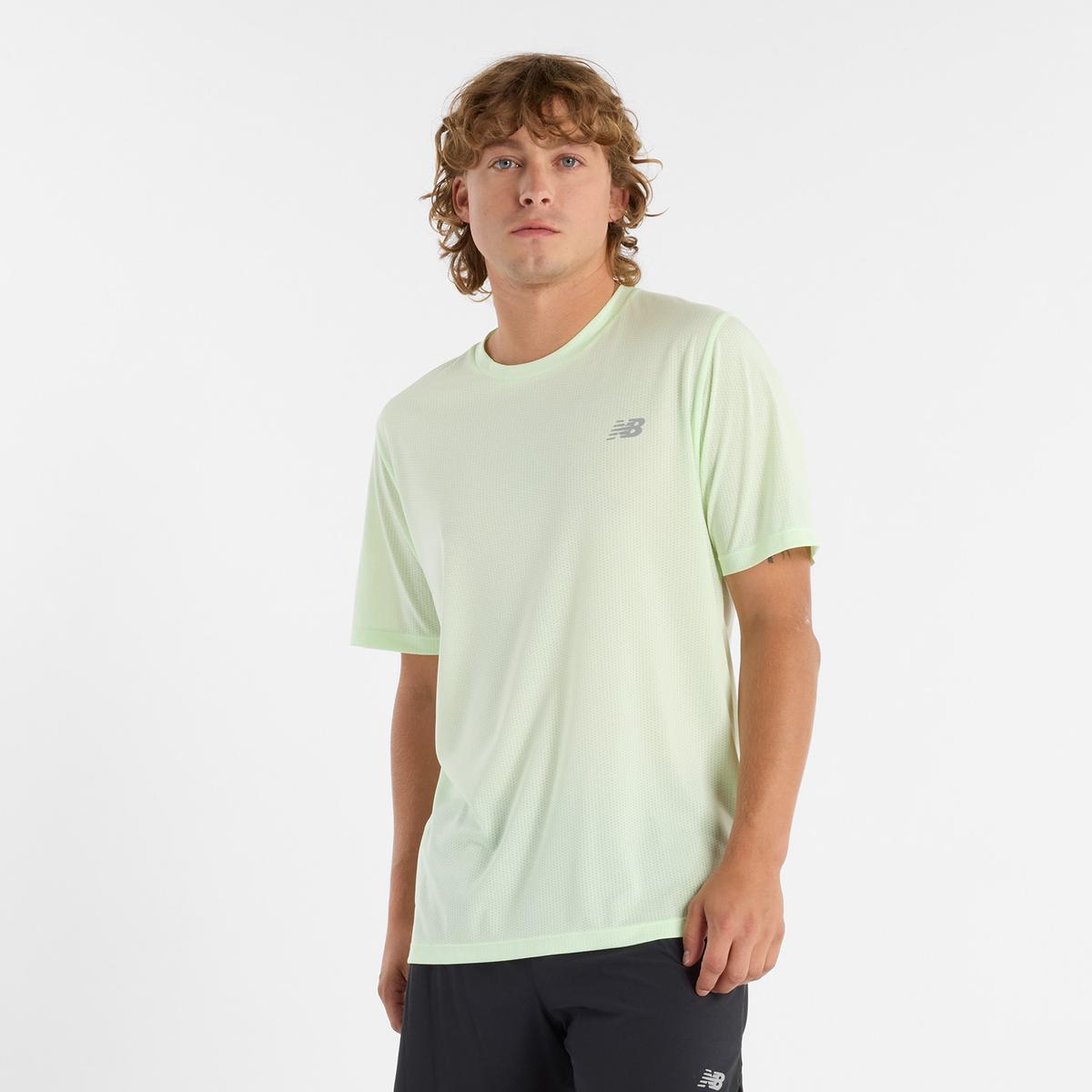 NEW BALANCE POLERA ENTRENAMIENTO HOMBRE NEW BALANCE VERDE