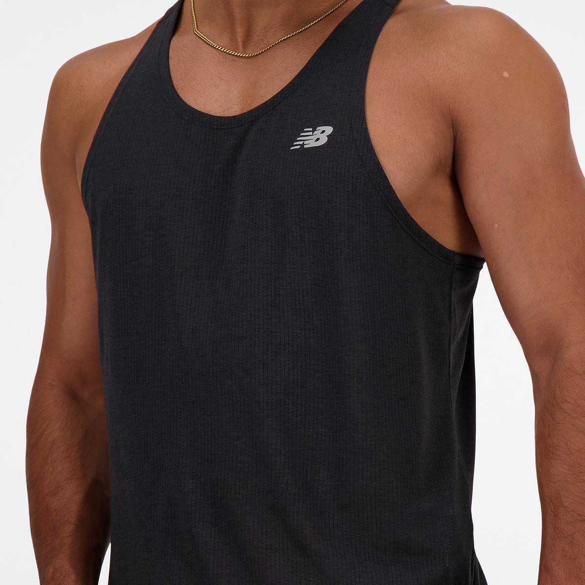 POLERA SIN MANGAS RUNNING HOMBRE NEW BALANCE ATHLETIC NEGRO - 4