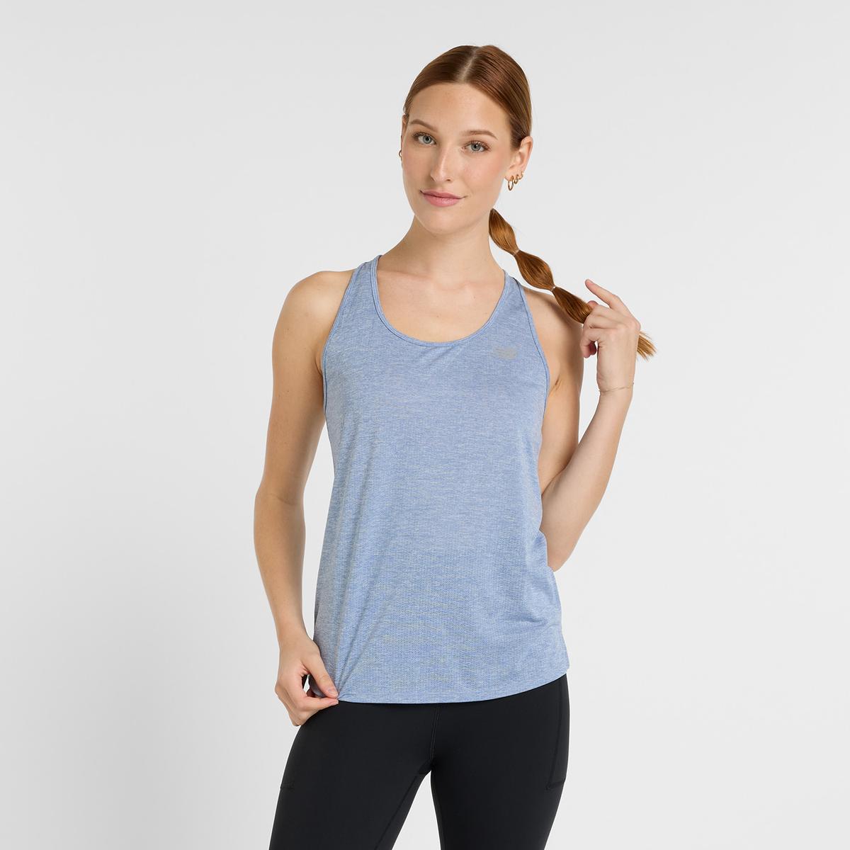 NEW BALANCE POLERA SIN MANGAS RUNNING MUJER NEW BALANCE ATHLETIC CELESTE