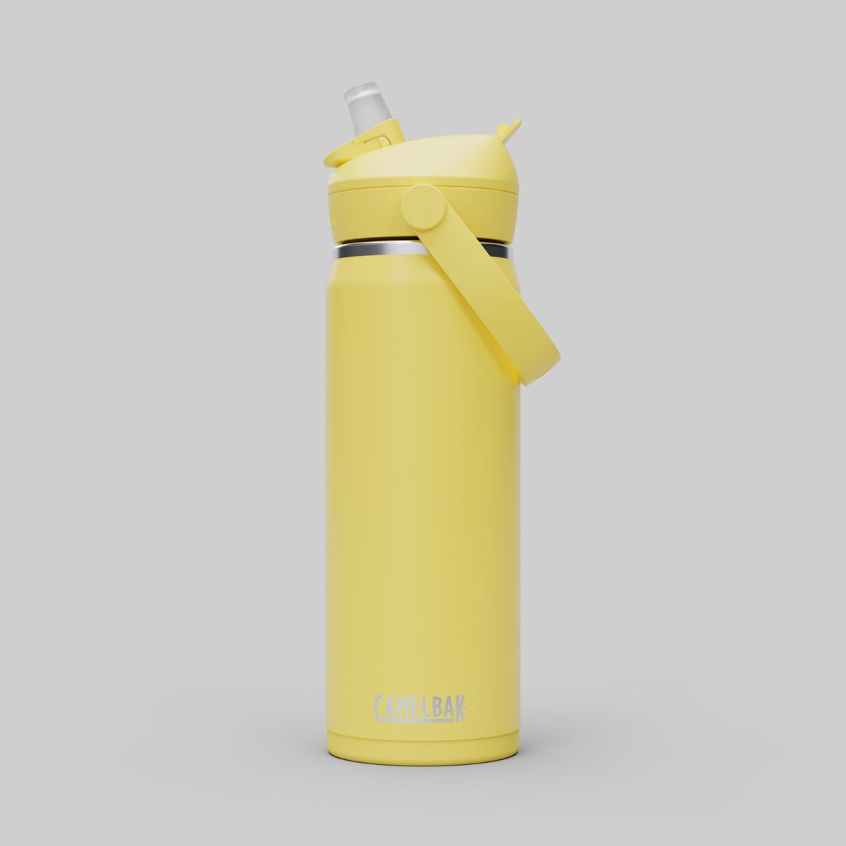 BOTELLA CAMELBAK STRAW 600 ML ACERO INOXIDABLE AMARILLO - 2