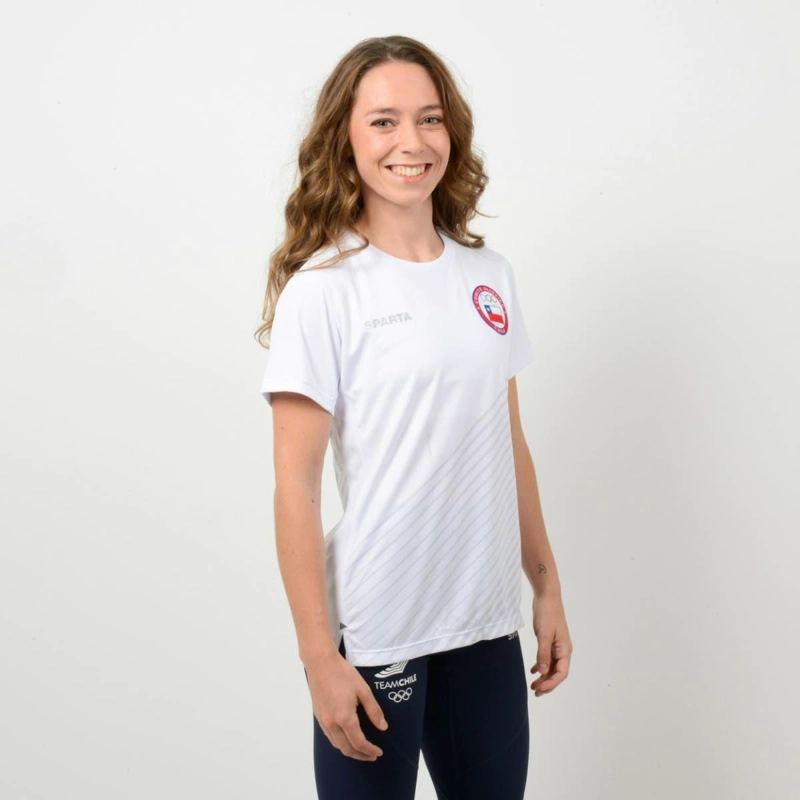 POLERA RUNNING MUJER SPARTA TEAM CHILE BLANCA - 2