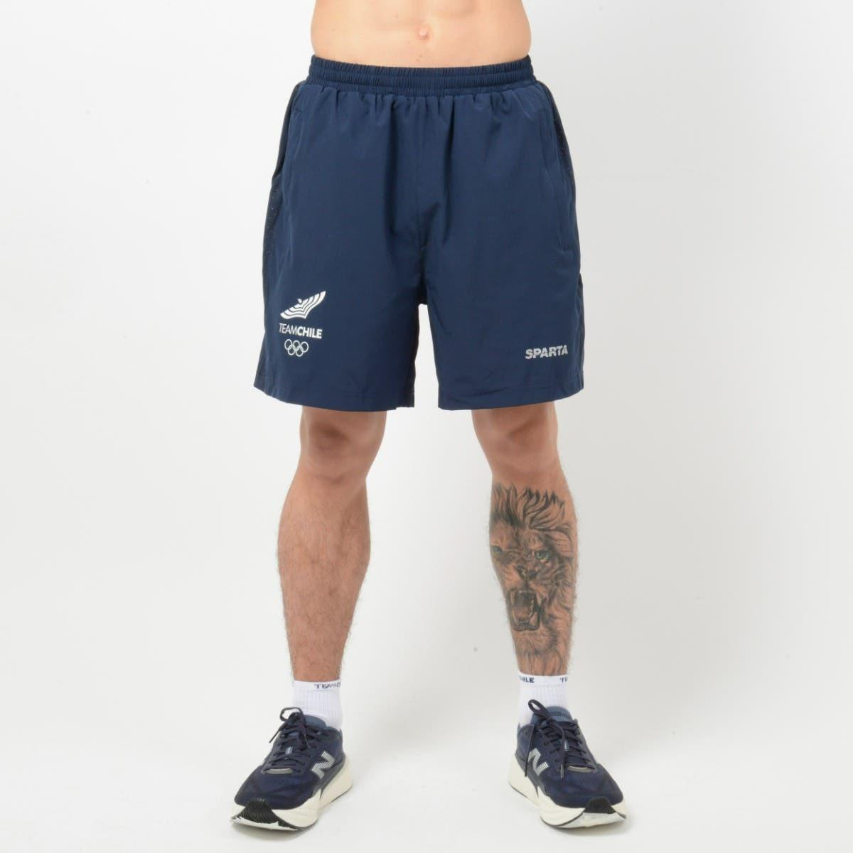 SHORT RUNNING HOMBRE SPARTA TEAM CHILE AZUL - 3