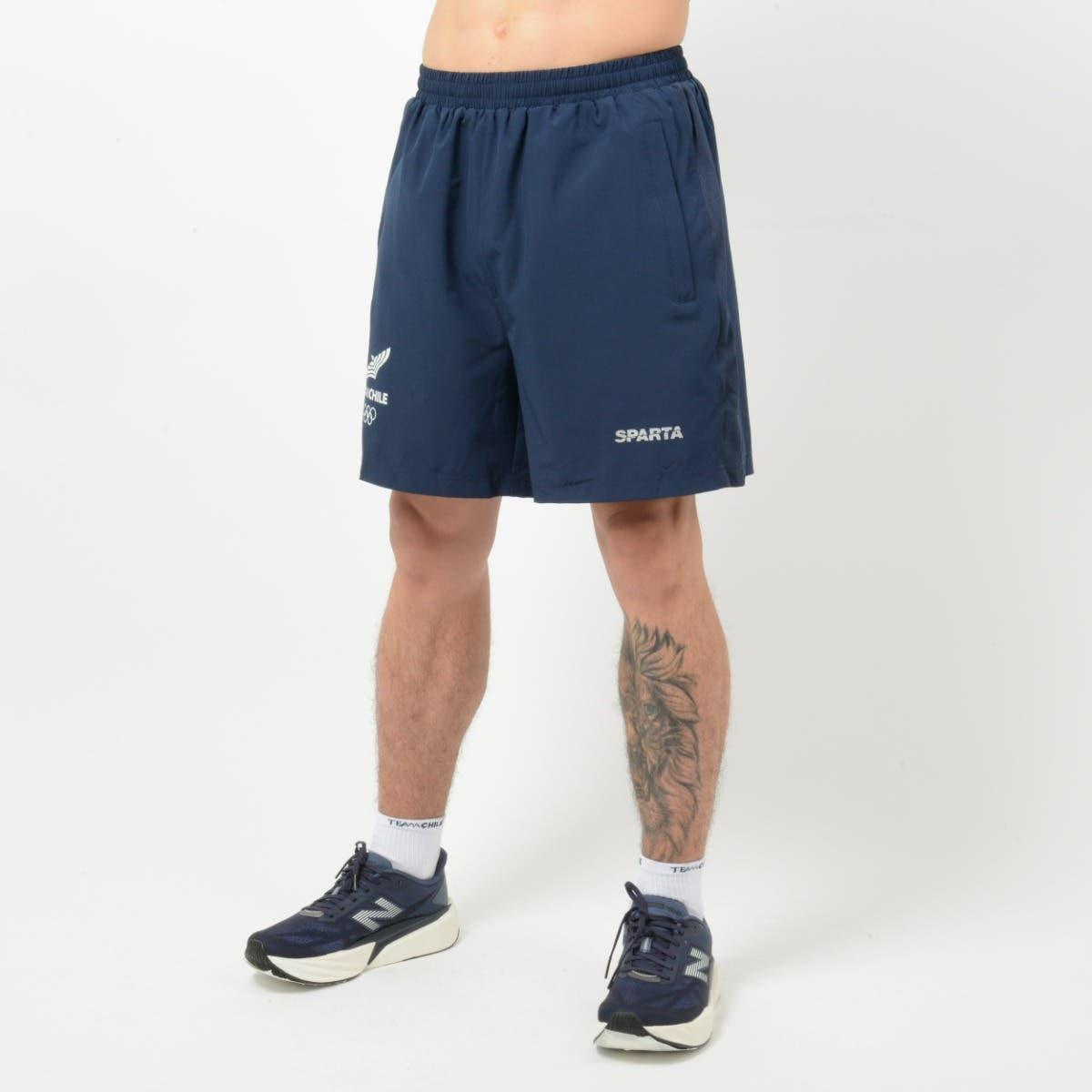 SHORT RUNNING HOMBRE SPARTA TEAM CHILE AZUL - 4
