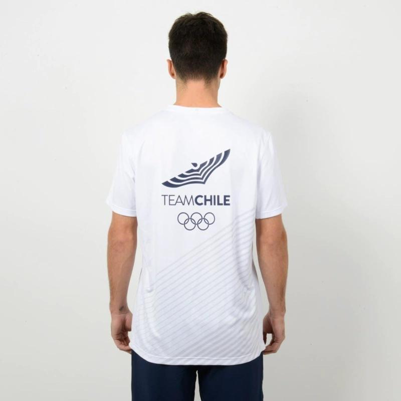 POLERA RUNNING HOMBRE SPARTA TEAM CHILE BLANCA - 3