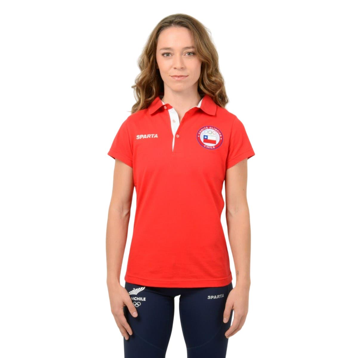 POLERA MUJER SPARTA TEAM CHILE ROJA - 1