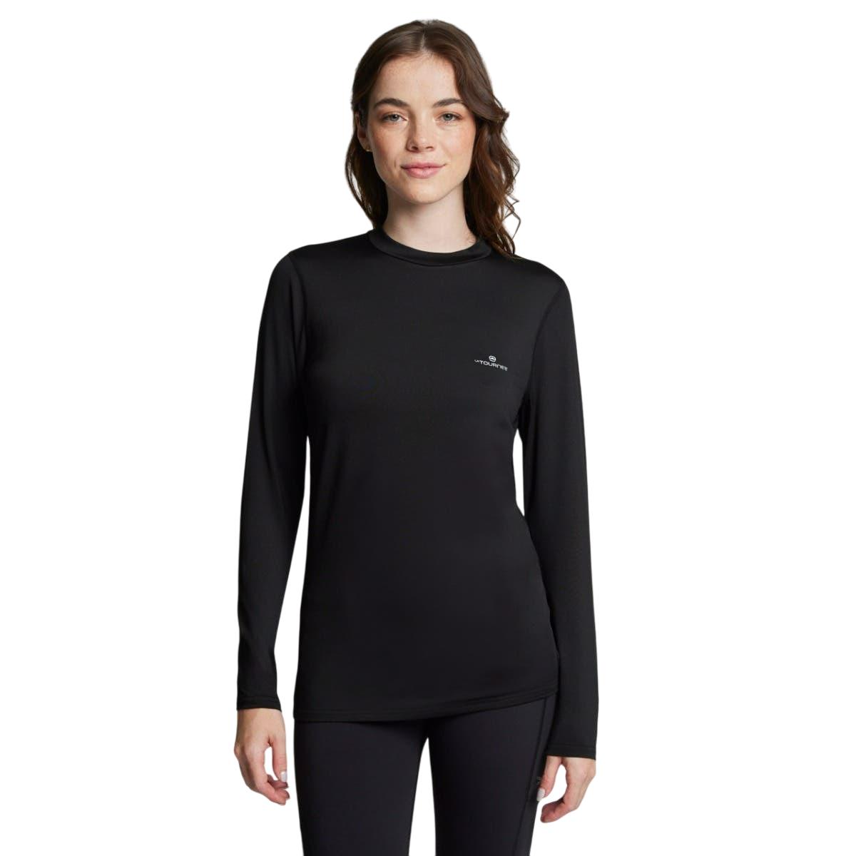 POLERA PRIMERA CAPA OUTDOOR MUJER LA TOURNEE NEGRA - 1