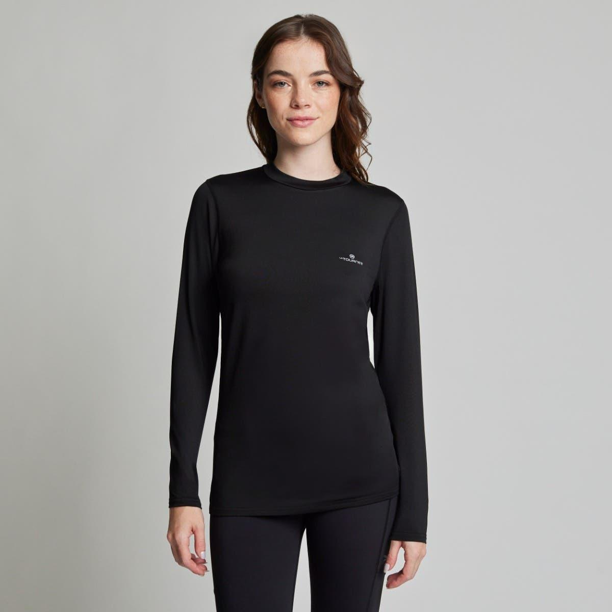 POLERA PRIMERA CAPA OUTDOOR MUJER LA TOURNEE NEGRA - 4