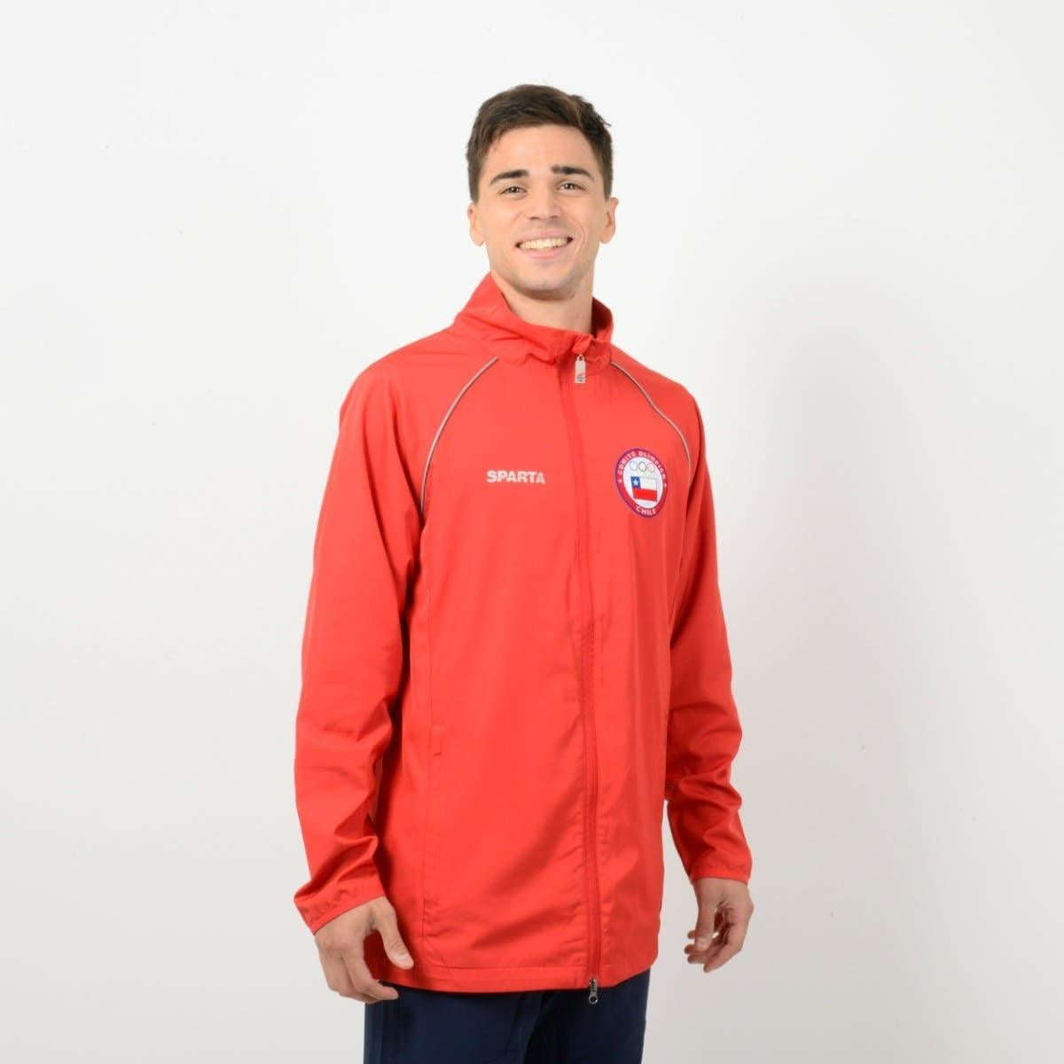 CHAQUETA PRESENTACIÓN HOMBRE SPARTA TEAM CHILE ROJO - 2