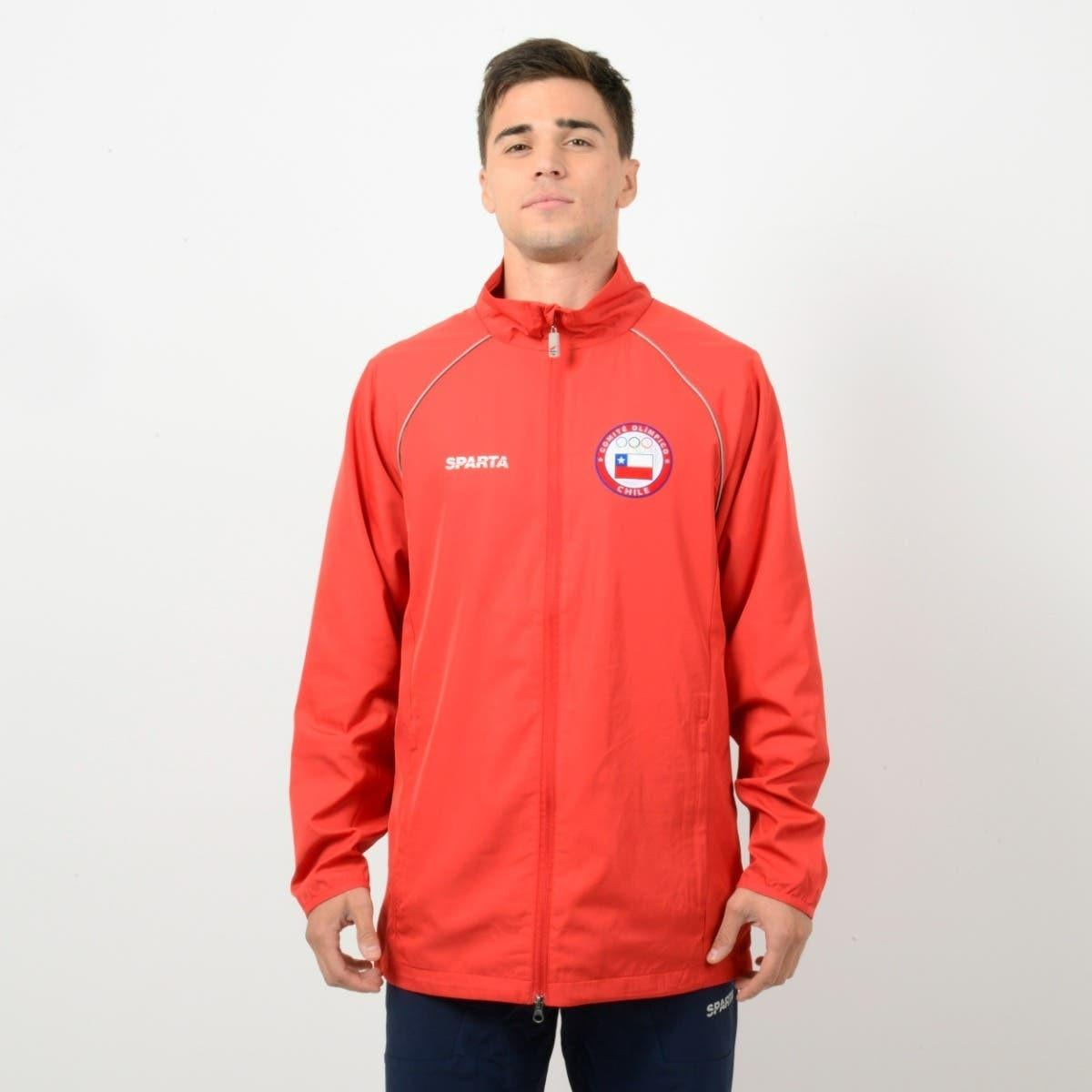 CHAQUETA PRESENTACIÓN HOMBRE SPARTA TEAM CHILE ROJO - 4
