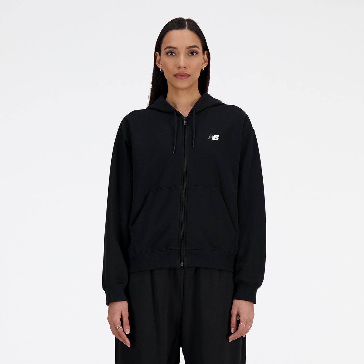 POLERON MUJER NEW BALANCE NEGRO - 1