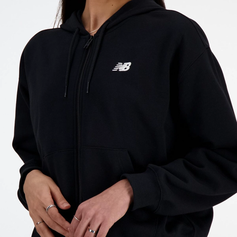 POLERON MUJER NEW BALANCE NEGRO - 4