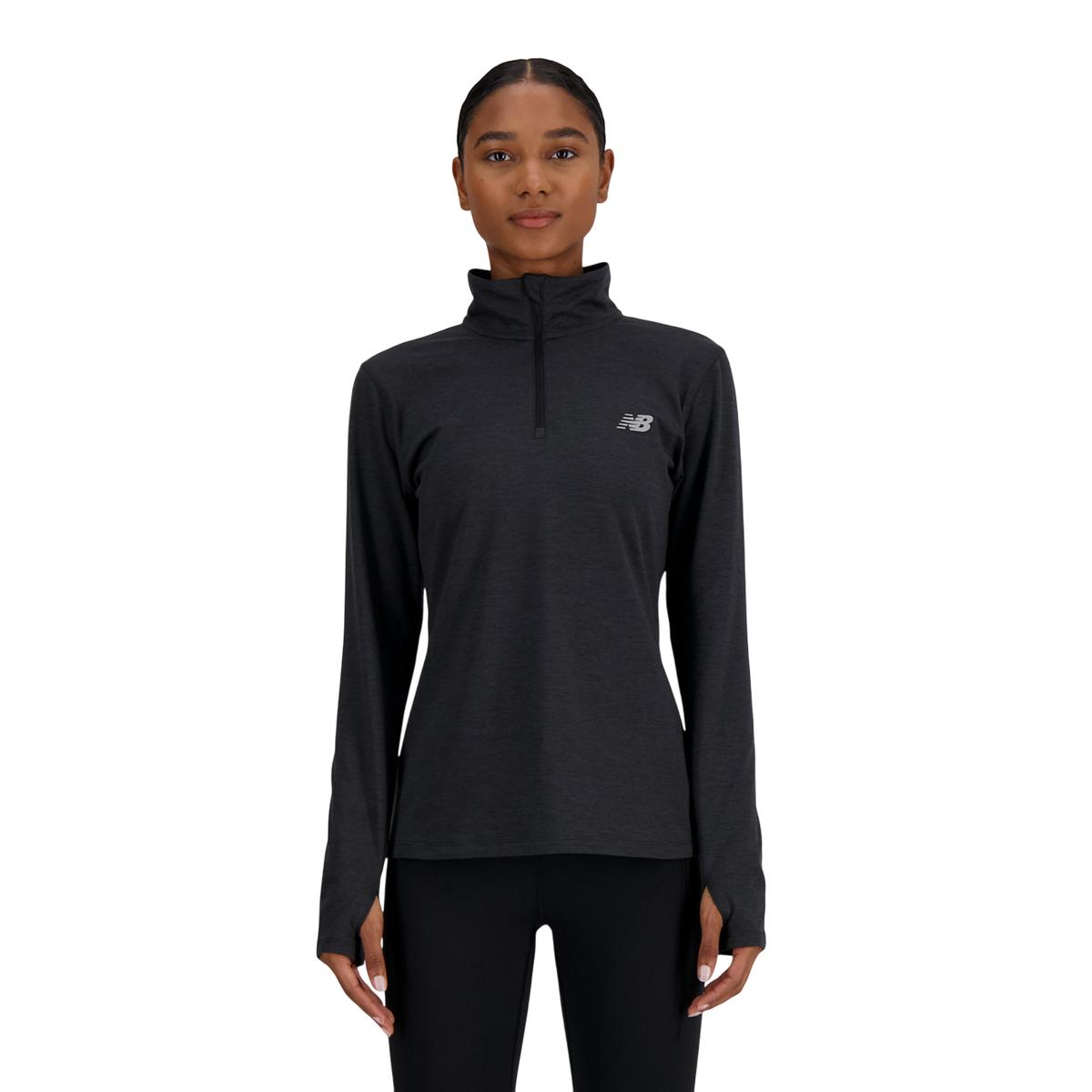 POLERON RUNNING MUJER NEW BALANCE SPORT ESSENTIALS NEGRO - 1