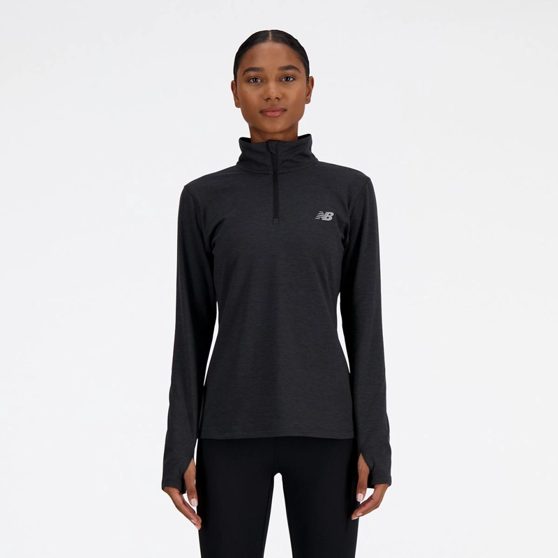 POLERON RUNNING MUJER NEW BALANCE SPORT ESSENTIALS NEGRO - 5