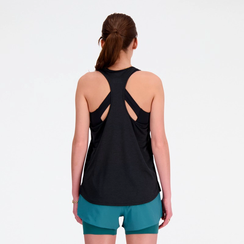 POLERA SIN MANGAS RUNNING MUJER NEW BALANCE ATHLETICS NEGRA - 3