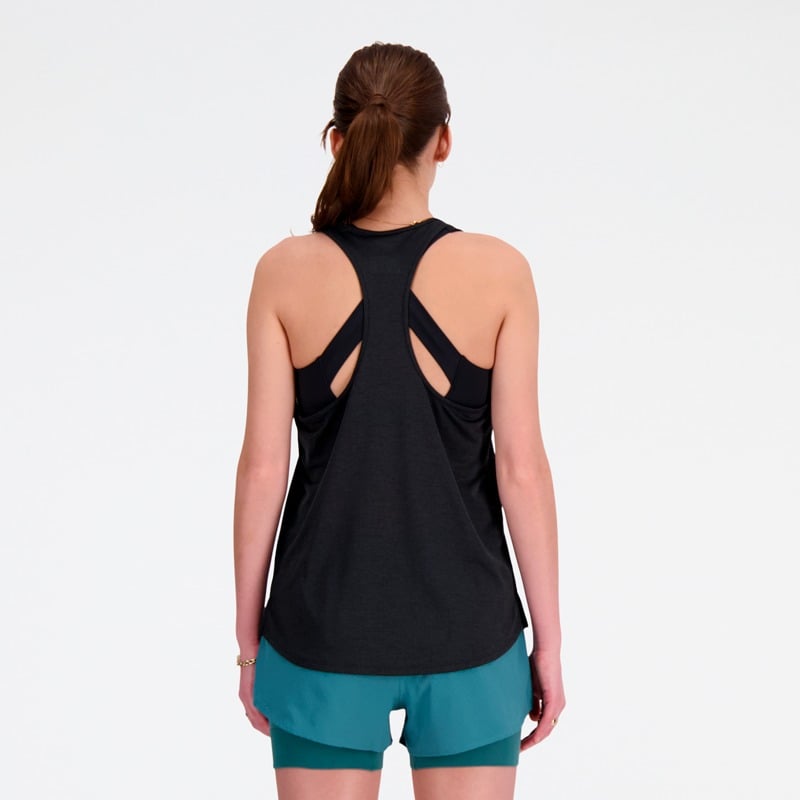 POLERA SIN MANGAS RUNNING MUJER NEW BALANCE ATHLETICS NEGRA - 3