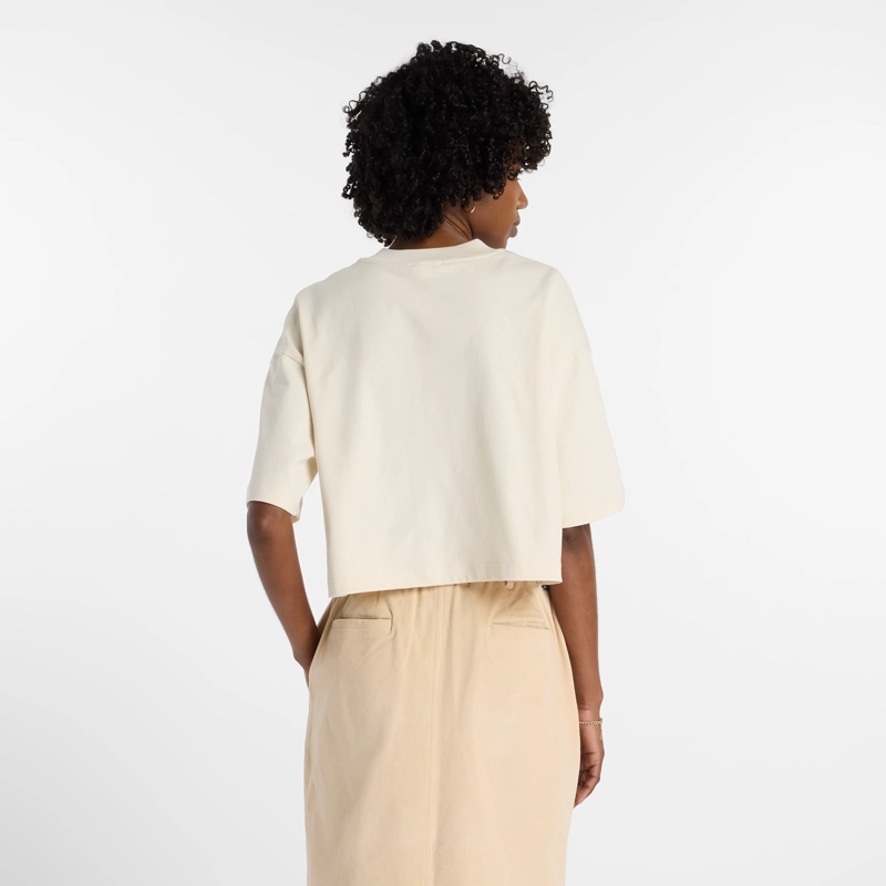 POLERA LIFESTYLE MUJER NEW BALANCE ATHLETICS BEIGE - 3