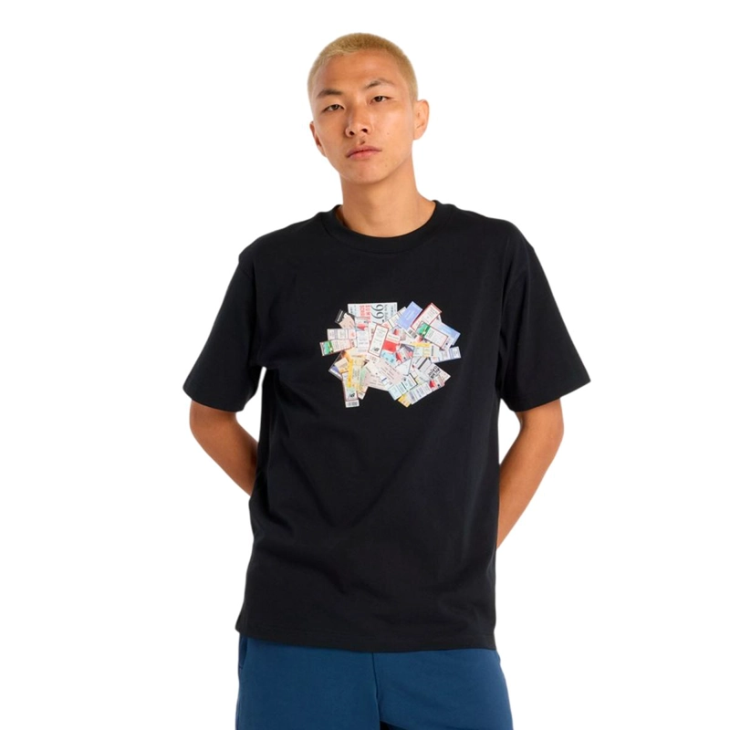 POLERA LIFESTYE HOMBRE NEW BALANCE ATHLETICS TICKET NEGRA - 1