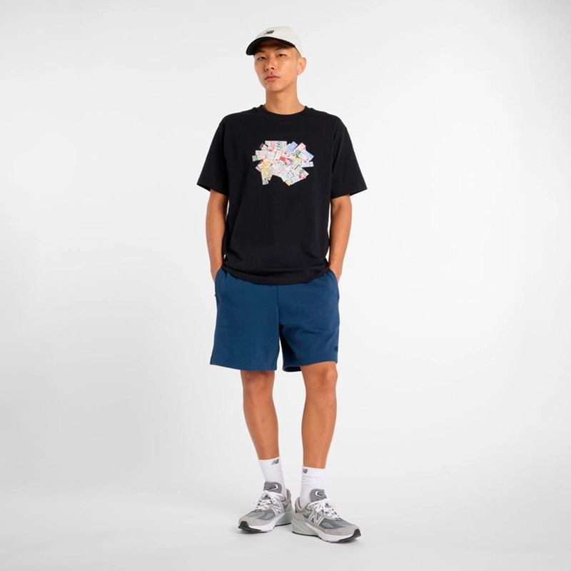 POLERA LIFESTYE HOMBRE NEW BALANCE ATHLETICS TICKET NEGRA - 2